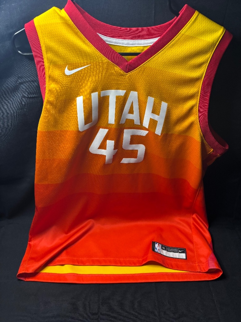 Nike NBA Swingman Donovan Mitchell #45 Utah Jazz "sunset" Jersey XL